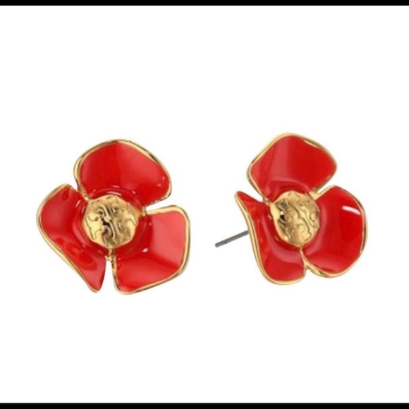 Tory Burch Jewelry - ShipFree❣️Auth Tory Burch RED Earring